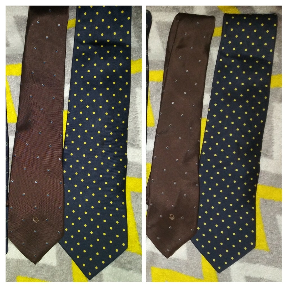 Tie Bundle 1 Christian Dior and 1 Faconnable Tie